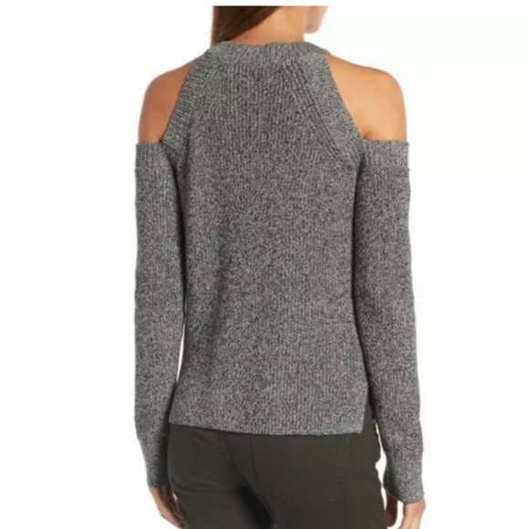 Rag & Bone Dana Marled Knit Cold Shoulder Sweater - Picture 2 of 8